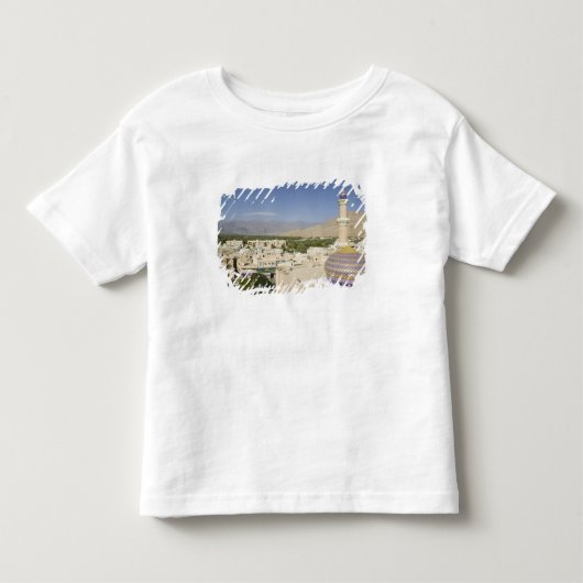 オマーン、ハジャル西山脈、ニズワ。ニズワ トドラーTシャツ (正面)