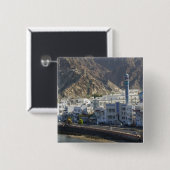 オマーン、マスカット、ムトラ。建物 缶バッジ (正面&裏面)