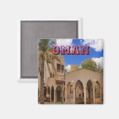 オマ伝統的ニの建築シーン マグネット (正面/裏面)