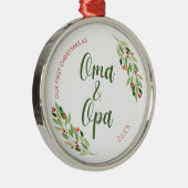 オマ・オパ初めてのクリスマス メタルオーナメント (右)