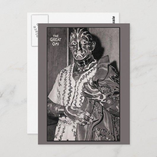 オミ素晴らしサーカスのパフォーマー ポストカード (正面/裏面)