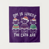 オムは猫たちがフェスティバルの休日 タペストリー (正面)