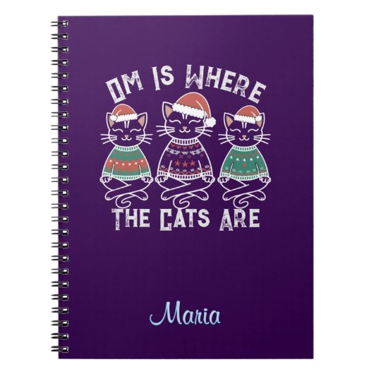 オムは猫たちがフェスティバルの休日 ノートブック (正面)