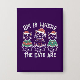 オムは猫たちがフェスティバル 缶バッジ