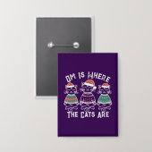 オムは猫たちがフェスティバル 缶バッジ (正面/裏面)