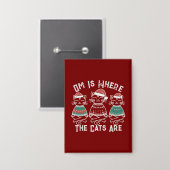 オムは猫たちがフェスティバル 缶バッジ (正面/裏面)