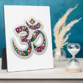 オムオームオウムナマステヨガシンボル フォトプラーク (側面)