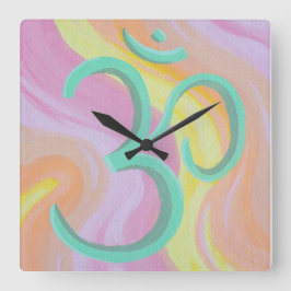 オムクロック スクエア壁時計