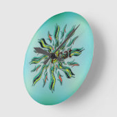 オムグ！ファット ラウンド壁時計 (傾斜)