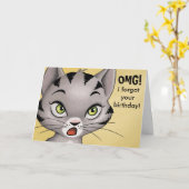 オムグ！私忘れの誕生日よ！ カード (黄色い花)