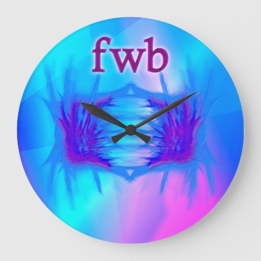 オムグ!FWB ラージ壁時計 (正面)