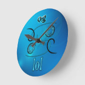 オムグ！lol ラウンド壁時計 (傾斜)