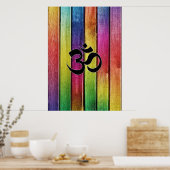 オムサインオ数々のンカラー木材 ポスター (キッチン)