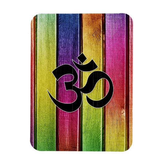 オムサインオ数々のンカラー木材 マグネット (縦)