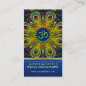 オムサインフラクタルマンダラヨガニューエイジビジネスカード 名刺 (裏面)