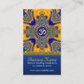 オムシャンティヨガオレンジブルーの名刺 名刺 (裏面)