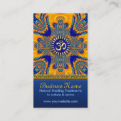 オムシャンティヨガオレンジブルーの名刺 名刺 (裏面)