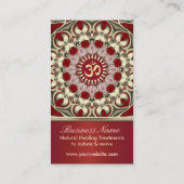 オムシャンティヨガスタジオビジネスカード 名刺 (裏面)