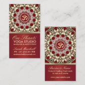 オムシャンティヨガスタジオビジネスカード 名刺 (正面/裏面)