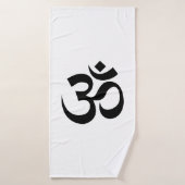 オムシンボルオムヨガスピリチュアル仏教 バスタオル (バスタオル)