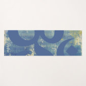 オムシンボル動揺してブルーデニムパーソナライズされた ヨガマット (正面(横))