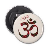 オムシンボル(イニシャル2.25-inマグネットボトルオープナー付き) 栓抜き (正面)