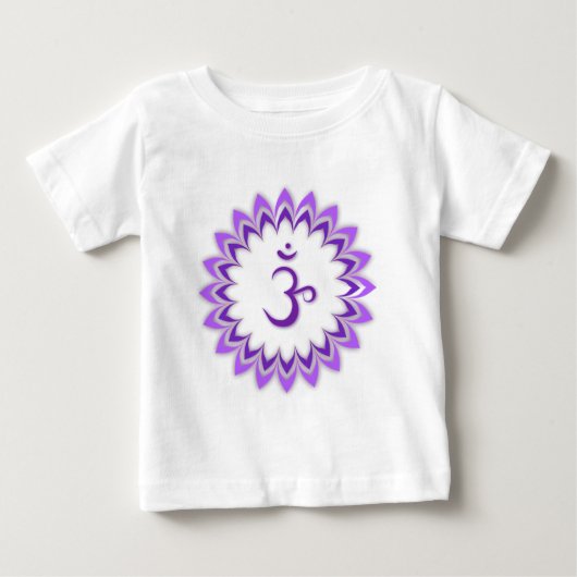 オムシンボル/クラウンチャクラ ベビーTシャツ (正面)