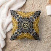 オムスペリチュアルアート金ゴールドスプラッシュクッション クッション (ブランケット)