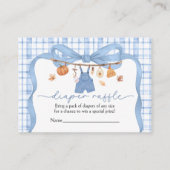 オムツくじ リトルパンプキンボーイ品亮?! 秋のベイビーシャワー エンクロージャーカード (正面)