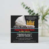 オムツケッグパーティの招待状-ニューダッドベビーパーティー 招待状 (スタンド正面)