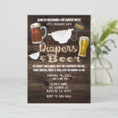 オムツ&ビールパーティーマンメンダディシャワー 招待状 (スタンド正面)