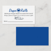 オムツ·ラッフル·カード·レース·カー·テーマ エンクロージャーカード (正面/裏面)