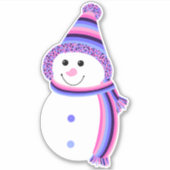オムニシュアルプライド雪だるまスノーパーフラグ シール (正面)