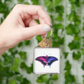 オムニセクシャルプライド国旗のアゲハチョウ蝶 キーホルダー (手)