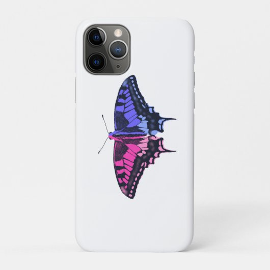 オムニセクシャルプライド国旗のアゲハチョウ蝶 Case-Mate iPhoneケース (裏)