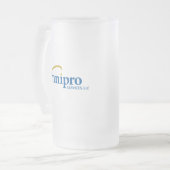 オムニプロサービスすりガラス製マグカップ フロストグラスビールジョッキ (正面左)