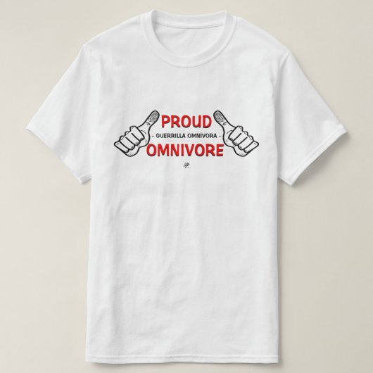 オムニヴォーレ・スローガン Tシャツ (デザイン正面)