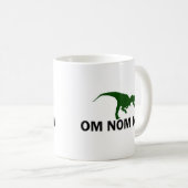 オムノムノム恐竜の乱高下が空腹 コーヒーマグカップ (正面右)