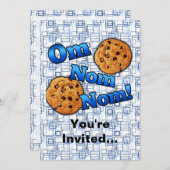 オムノムノム、ミームラブクッキー 招待状 (正面/裏面)