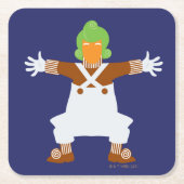 オムパルーンパアームズアウト スクエアペーパーコースター (正面)