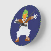 オムパルーンパアームズアウト ラウンド壁時計 (傾斜)