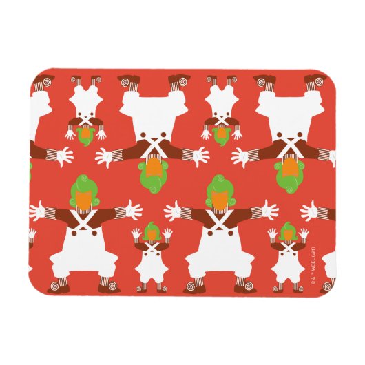 オムパルーンパ踊りパターン マグネット (横)