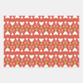 オムパルーンパ踊りパターン ラッピングペーパーシート (正面)