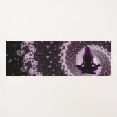 オムパープルとブラック瞑想とヨガマット ヨガマット (正面(横))