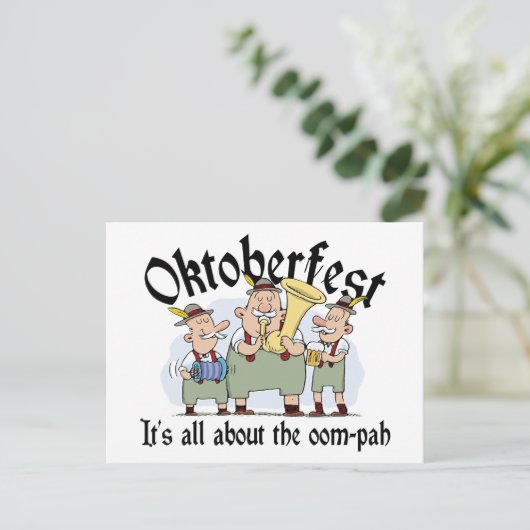 『オムパ・オクトーバーフェストの贈り物』 ポストカード (スタンド正面)