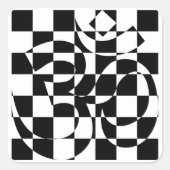 オムヒンドゥー教の光シール スクエアシール (正面)