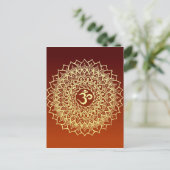 オムヒンドゥー教記号 ポストカード (スタンド正面)