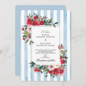 オムファロデス ブルー ウェディング インビテーション (正面/裏面)