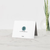 オムブモダンレタイポグラフィラブパープル&グレイ結婚ズ サンキューカード (裏面)