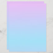 オムブレピンクとターコイズグラデーションスクラップブック紙 (正面/裏面)